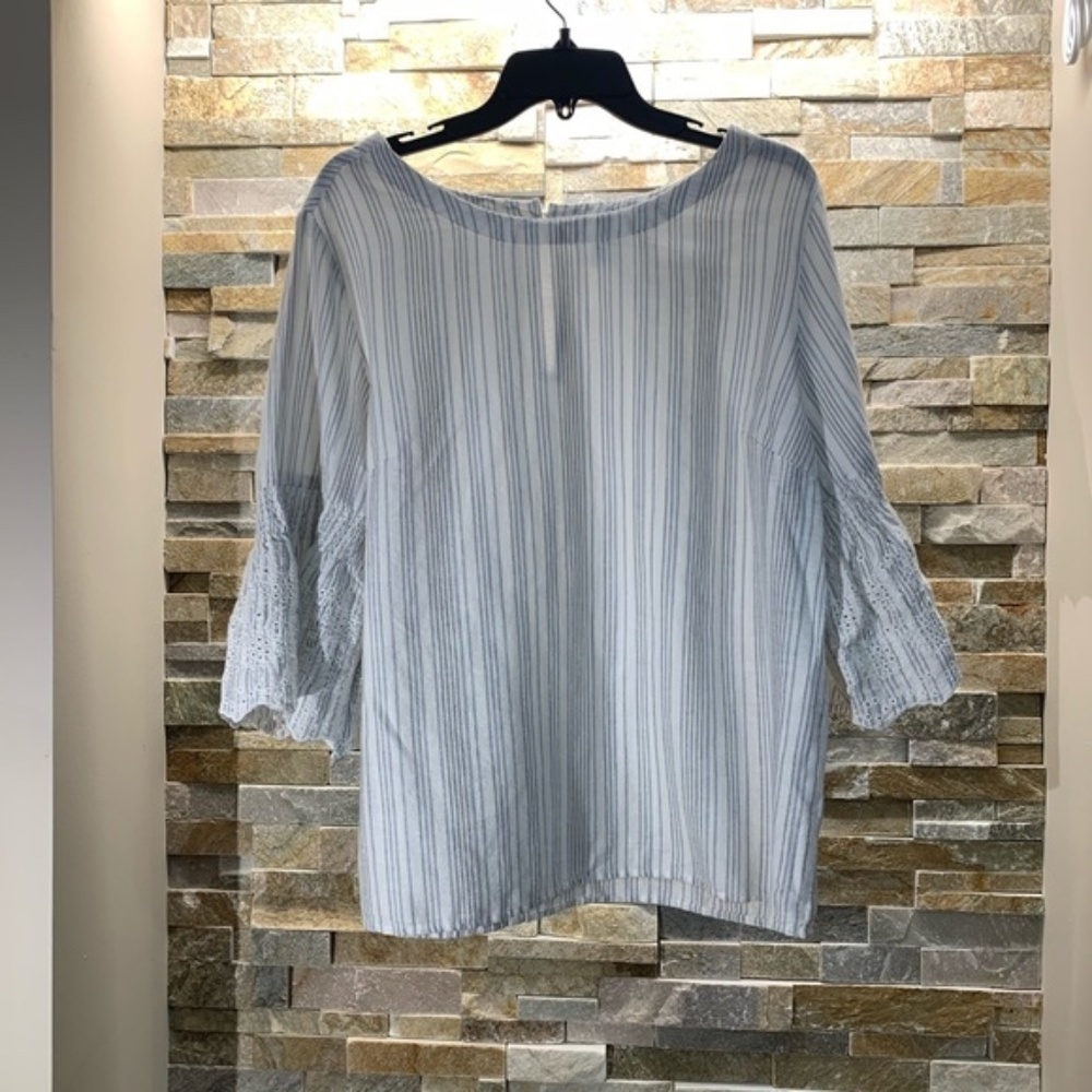 SUSINA Ruffle Sleeves Shirt (Plus) - Picture 5 of 6